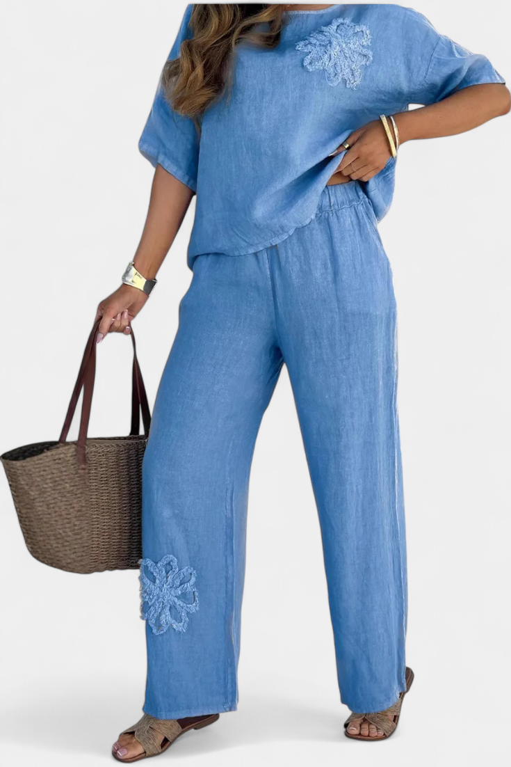 Women's Set – Natalia Casual Collection in Blue
