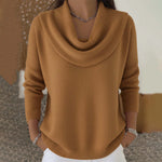 Women's Collared Sweater in Brown