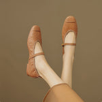 Women's Leather Mary Jane Ballet Flats, photo 11