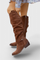 Retro High Boots, Vintage Silhouette in Dark Brown