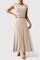 Ruffled Top and Flowing Skirt Two-Piece Set in Apricot