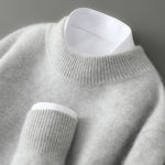 Women's Cashmere Sweater in Light Gray