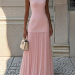 Brela Elegant Maxi Dress in Pink