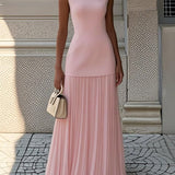 Brela Elegant Maxi Dress in Pink