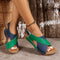 Girons Comfortable and Lightweight Sandals in Green/Blue