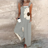 Delilah Comfortable printed jumpsuit in Grey