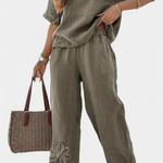 Women's Set – Natalia Casual Collection in Military Green