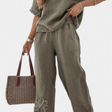 Women's Set – Natalia Casual Collection in Military Green