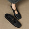 Women's High-Vamp Mary Jane Flats in Black