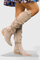 Retro High Boots, Vintage Silhouette in Apricot