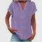 Women's Comfortable V-Neck Blouse in Light Purple