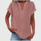 Women's Comfortable V-Neck Blouse in Pink