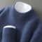 Women's Cashmere Sweater in Floral Blue