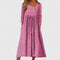 Cleomarie Elegant Midi Dress in Pink