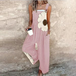 Delilah Comfortable printed jumpsuit in Pink