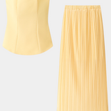 Strapless Bandeau Top with Pleated Skirt Set, photo 5