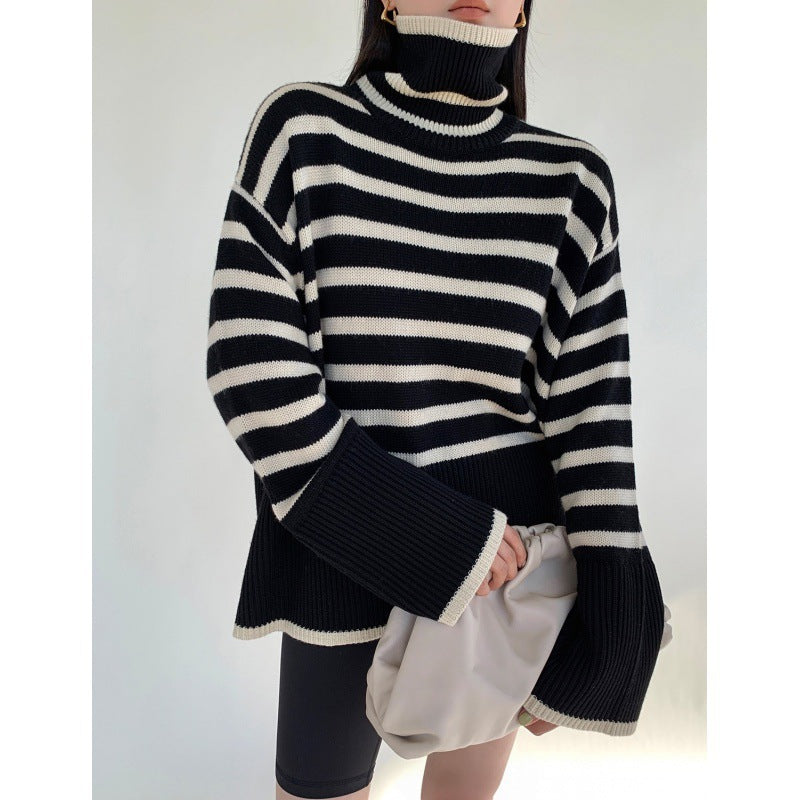 Lieselotte Cable-Knit Turtleneck Sweater, photo 2