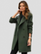 Pol Elegant Coat in Army Green