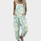 Aria Comfortable printed jumpsuit in Blue