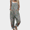 Emma Comfortable printed jumpsuit in Grey