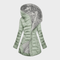 Women's Luxury Warm Winter Coat in Light Green