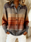 Women's Autumn Plaid Cardigan in Multicolor