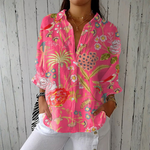 Women's Tropical Floral Print Shirt