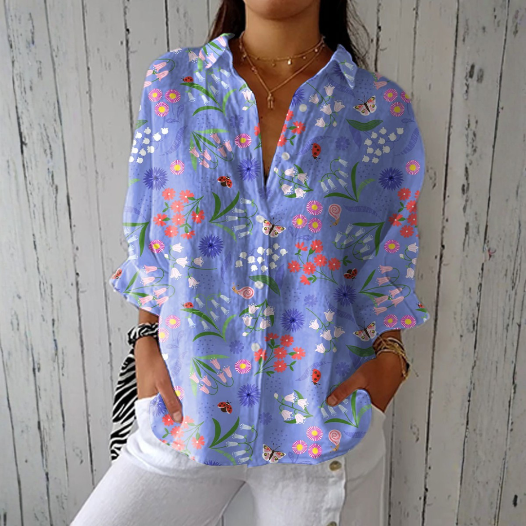 Women's Lightweight Floral Shirt Garden