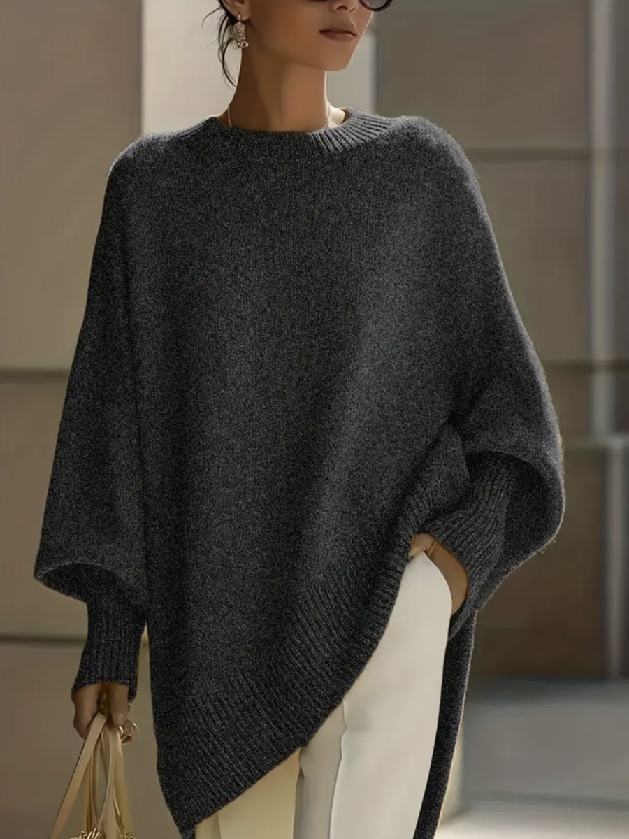 Women's Soft Cozy Sweater in Dark Gray