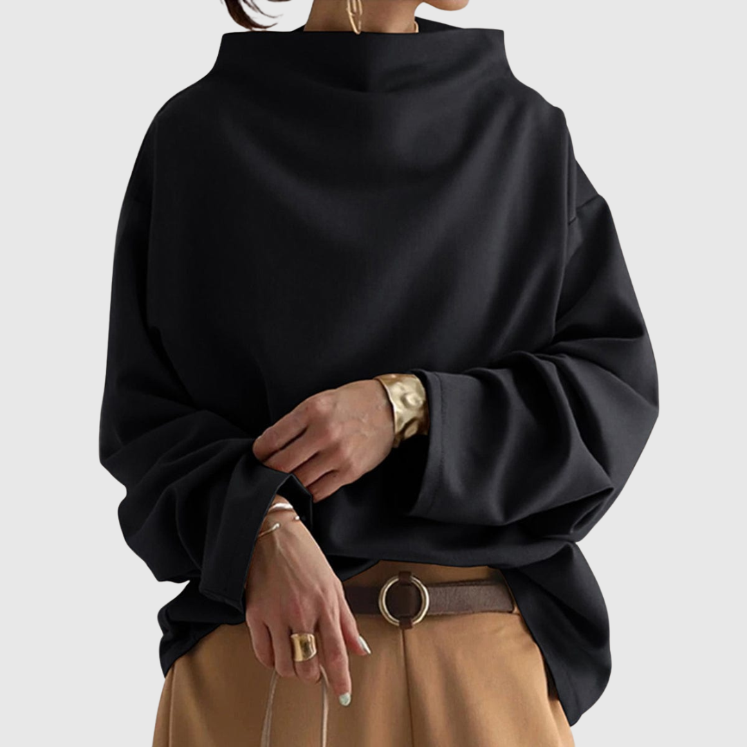 Women's Casual Mock-Neck Top