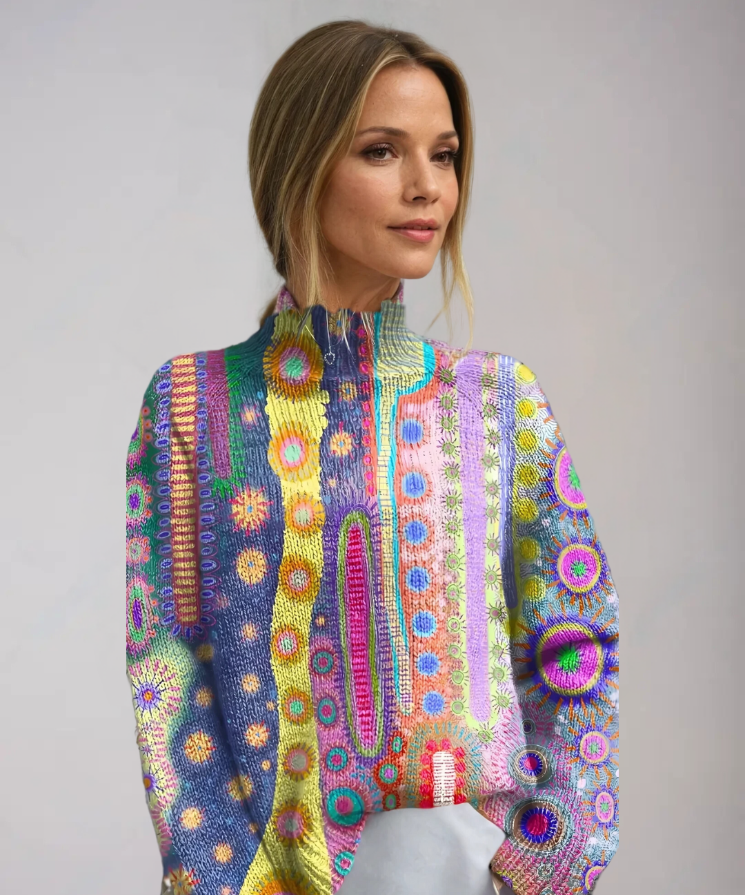 Women's Vibrant Knit Turtleneck
