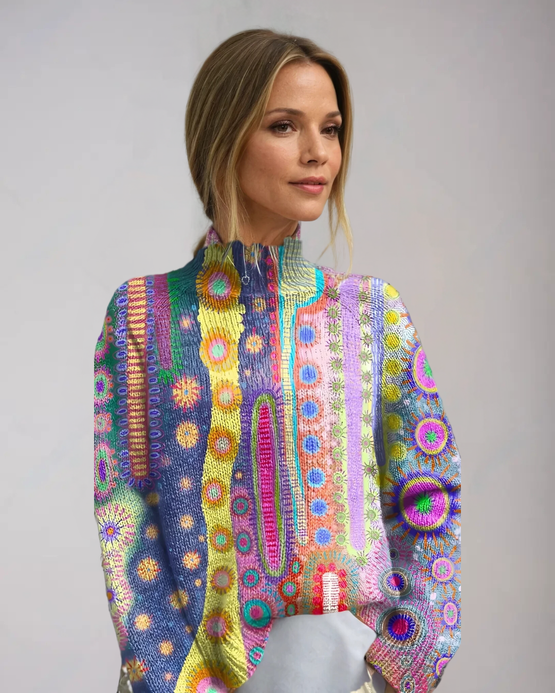 Women's Vibrant Knit Turtleneck