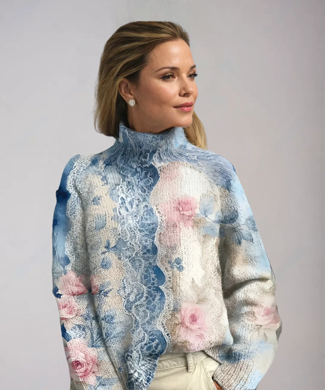 Women's Cozy Knitted Turtleneck Sweater