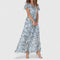 Women's Luxe Maternity Dress in Blue