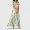 Women's Luxe Maternity Dress in Light Green