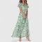 Women's Luxe Maternity Dress in Green