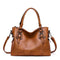 Women's Soft Leather Shoulder Bag in Brown