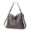 Women's Elegant Flap Handbag in Gray
