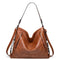Women's Elegant Flap Handbag in Brown