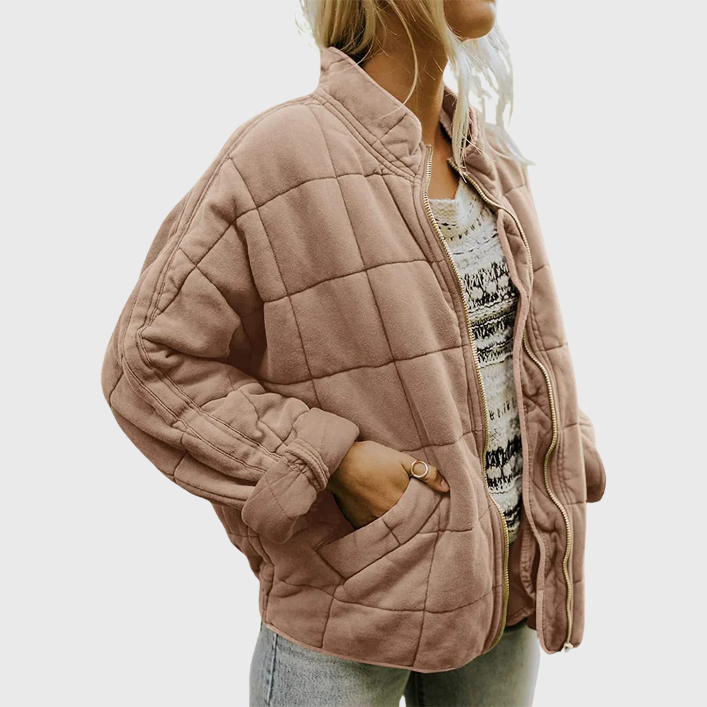 Women's Olive Transitional Jacket in Beige