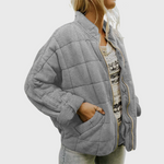 Women's Olive Transitional Jacket in Gray