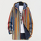 Women's Striped Hooded Cardigan in Multicolor