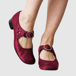 Women's Fine Leather Shoes in Red