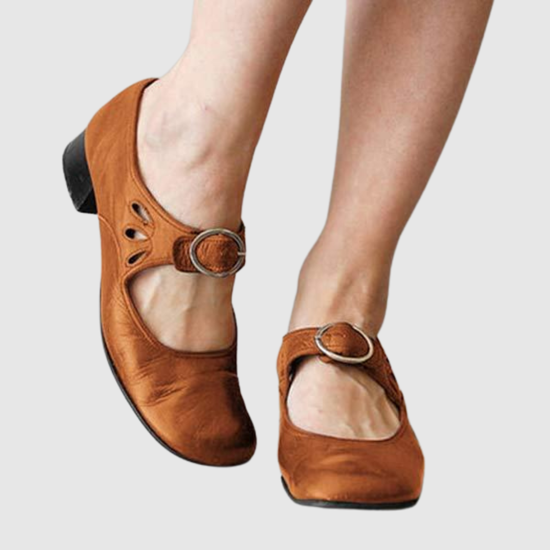 Women's Fine Leather Shoes in Brown