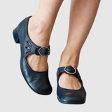 Women's Fine Leather Shoes in Blue