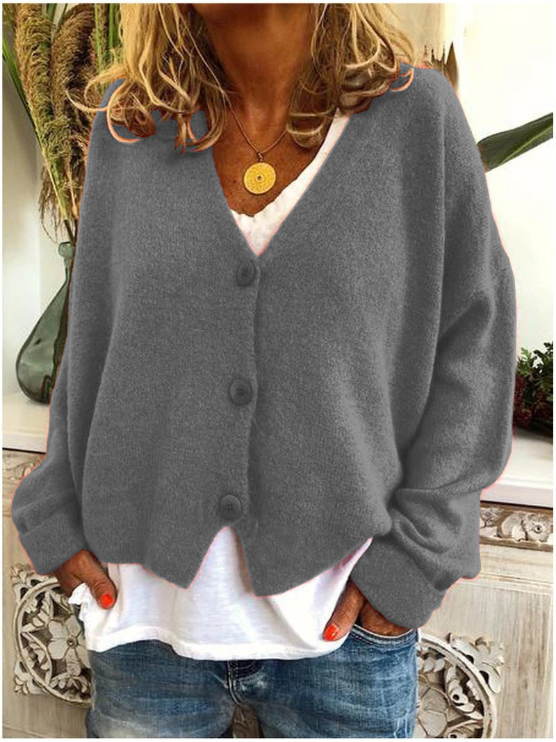 Shannon Knit Cardigan in Gray