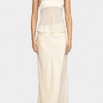 Satin Bustier & Asymmetric Midi Skirt Set, photo 3