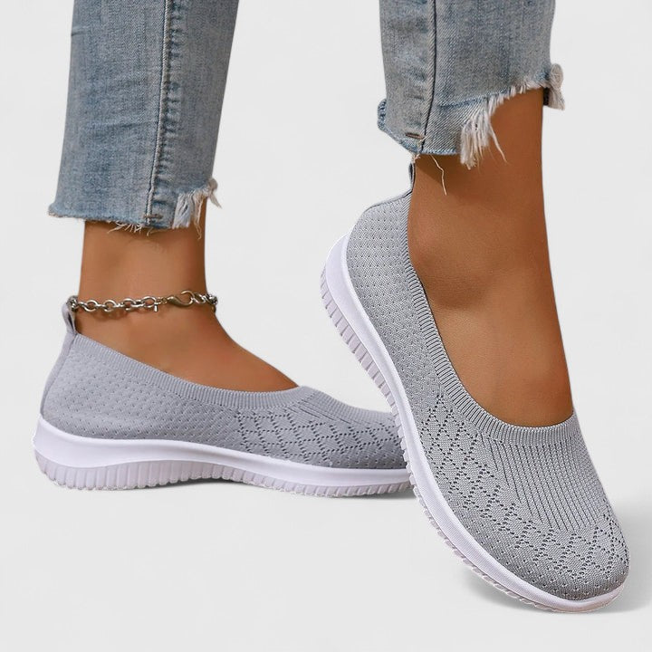 Odara Comfort Slip-Ons Sneakers in Gray