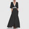 Aimee Elegant Maxi Dress in Black