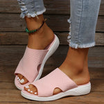 Plush Comfort Sandals in Pink